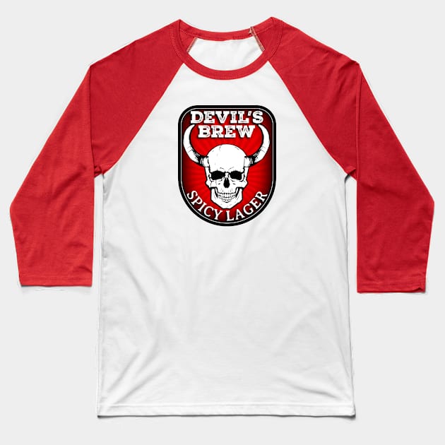 Devil's Brew Baseball T-Shirt by Graphico
